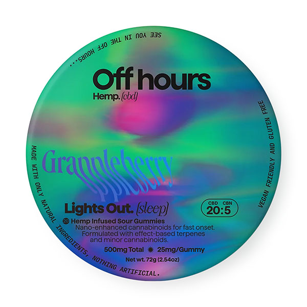 Off Hours Hemp Lights Out Sleep Gummies | (20ct) 500mg
